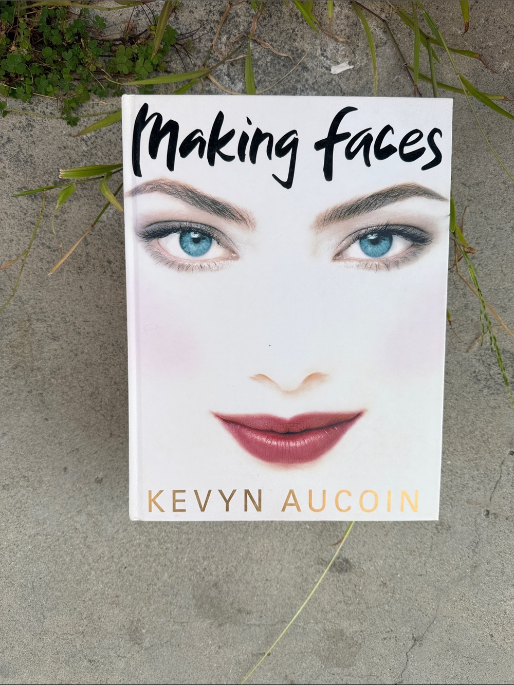 Kevyn Aucoin Making Faces Book – White Cover with Blue Eyes and Pink Blush